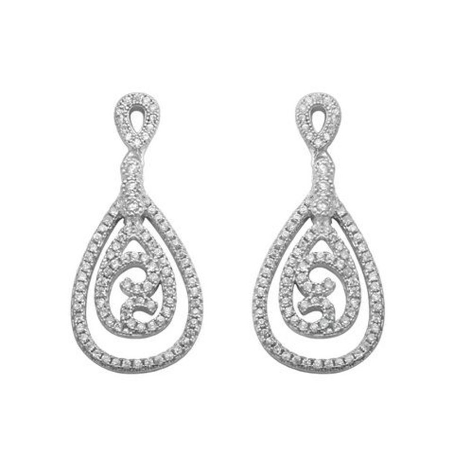 Joyas Plata 954 JOYERIADL Largos | Pendientes Circonitas Plata De Ley 925