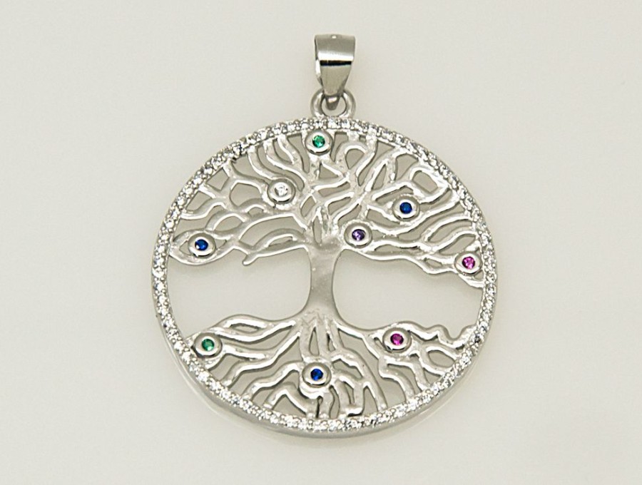 Joyas Plata 940 JOYERIADL Colgantes Varios Plata | Arbol De La Vida Circonitas