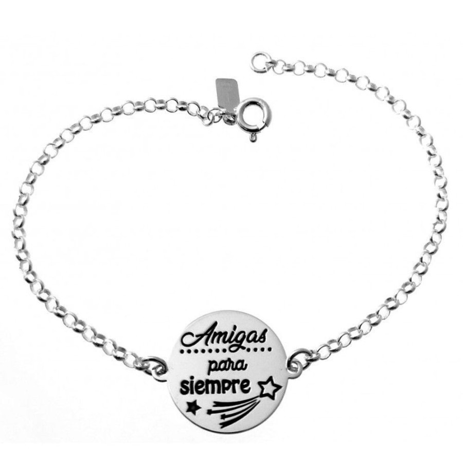 Joyas Plata 931 JOYERIADL Personalizado | Pulsera » Amigas Para Siempre»