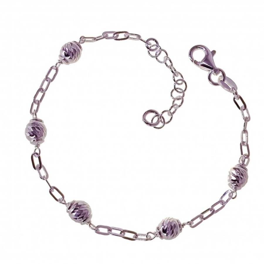 Joyas Plata 929 JOYERIADL Pulseras Varias | Pulsera Bolas Talladas