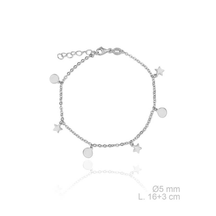 Joyas Plata 929 JOYERIADL Pulseras Varias | Pulsera Circle Star