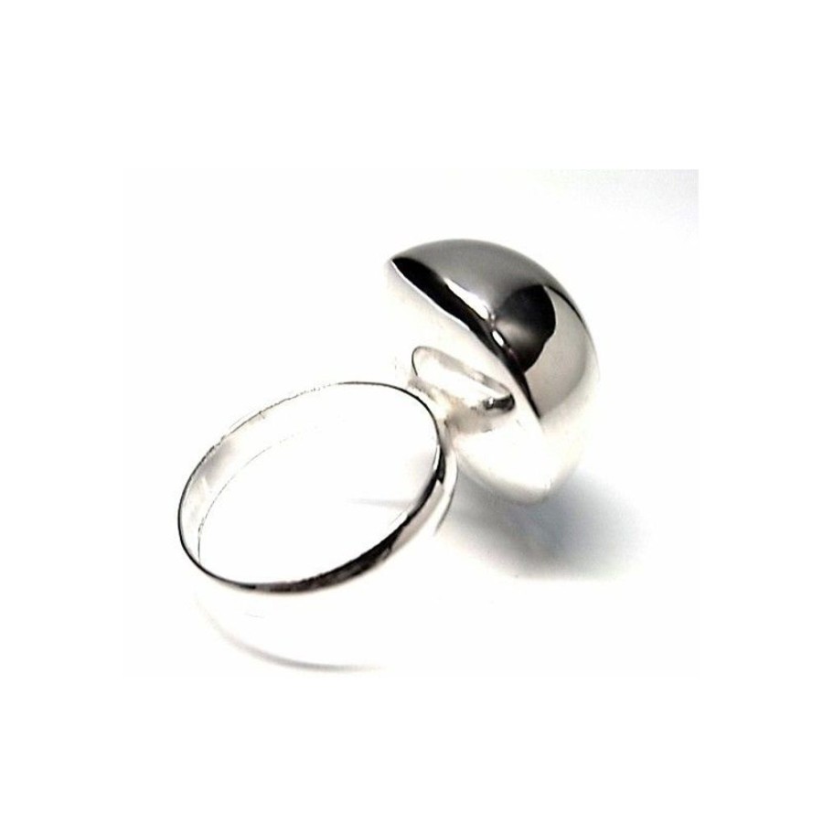 Joyas Plata 925 JOYERIADL Anillos Plata | Sortija Media Bola 18 Mm