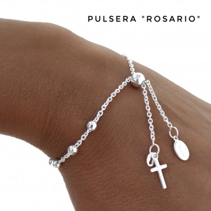 Joyas Plata 929 JOYERIADL Pulseras Varias | Pulsera Rosario Milagrosa