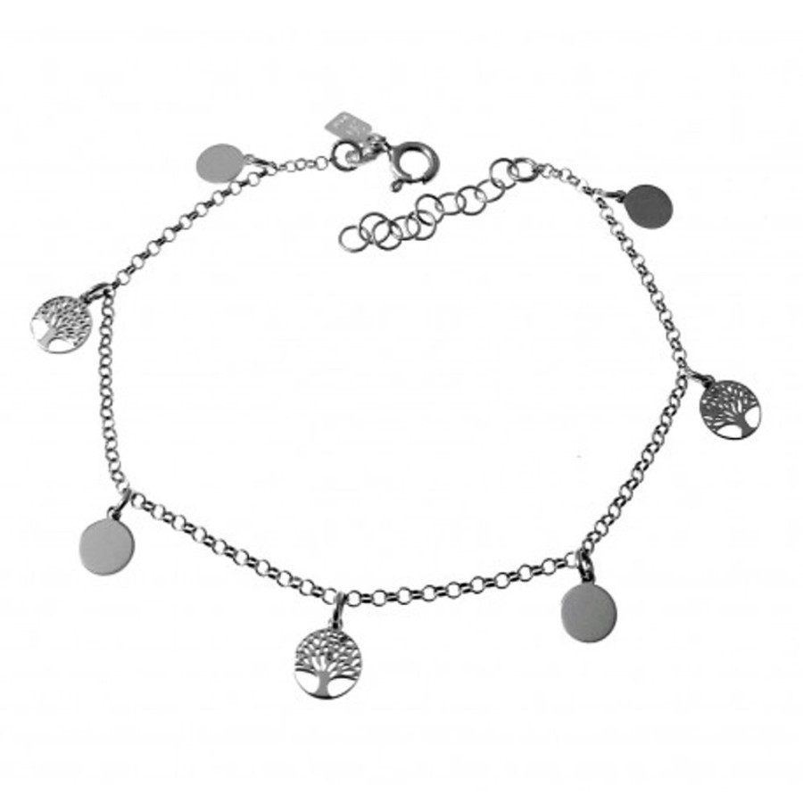 Joyas Plata 929 JOYERIADL Pulseras Varias | Pulsera Arbol De La Vida Discos