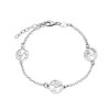 Joyas Plata 929 JOYERIADL Pulseras Varias | Pulsera Worlds Plata Con Rodio