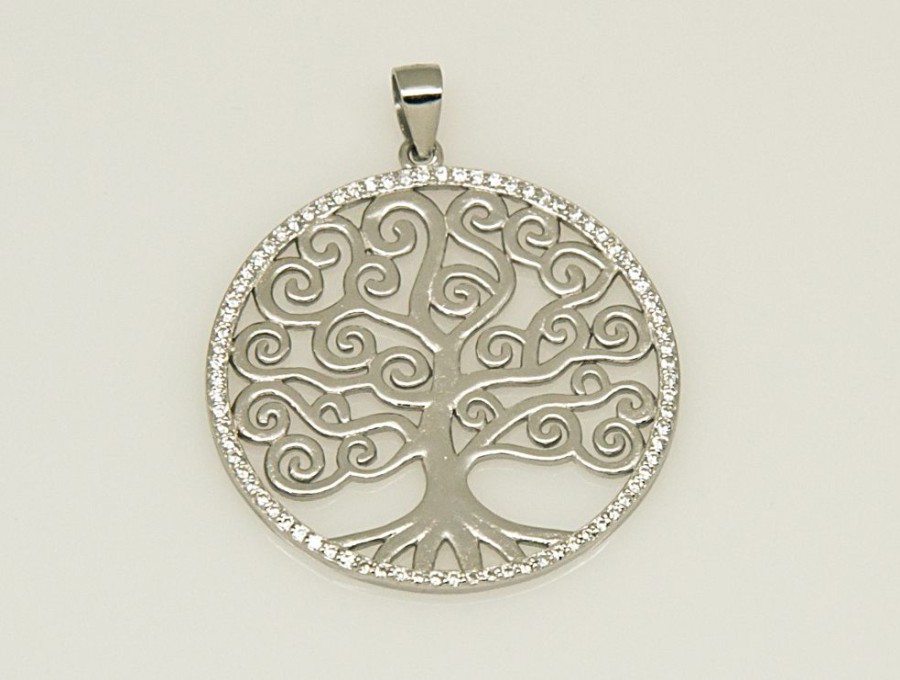 Joyas Plata 940 JOYERIADL Colgantes Varios Plata | Arbol De La Vida Circonitas