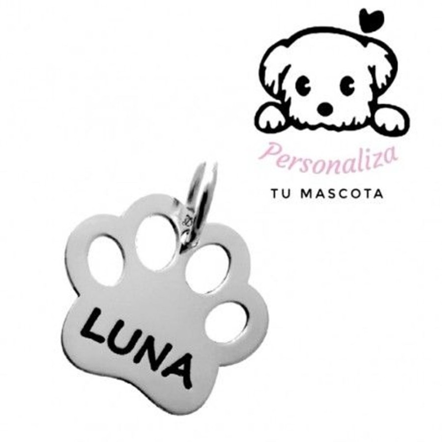 Joyas Plata 941 JOYERIADL Colgantes Personalizados | Colgante Huella Mascota Plata