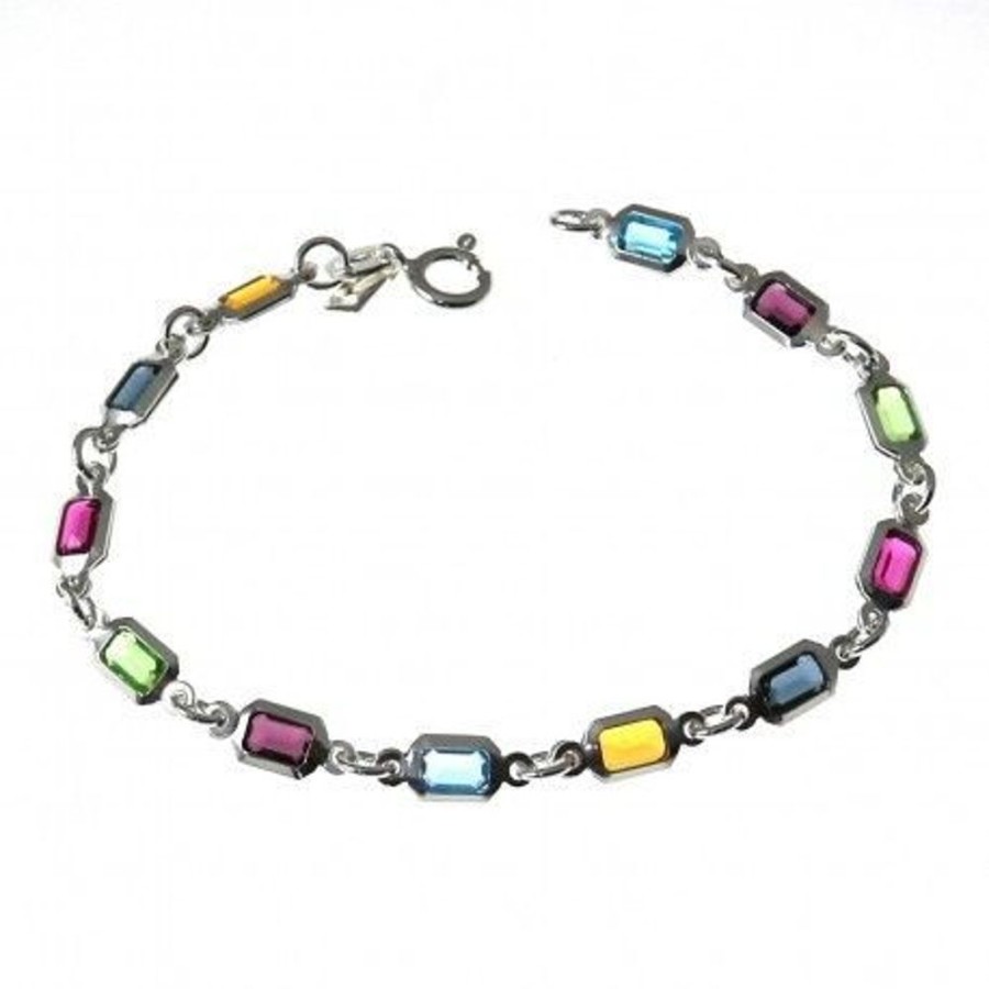 Joyas Plata 927 JOYERIADL Circonitas / Piedras / Perlas | Pulsera Colours