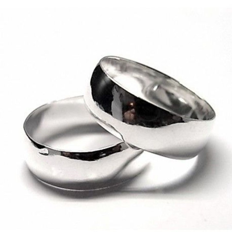 Joyas Plata 925 JOYERIADL Anillos Plata | Alianza Plata Plana 6Mm