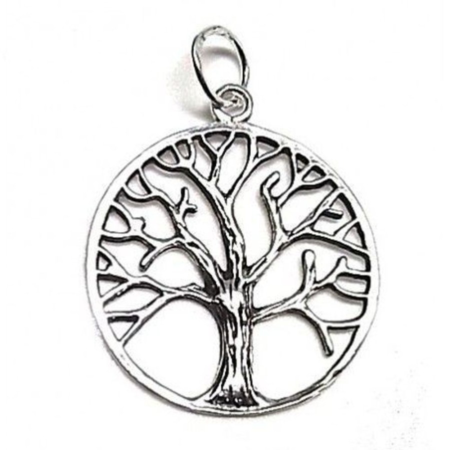 Joyas Plata 935 JOYERIADL Circonita / Perla / Plata | Colgante Arbol De La Vida