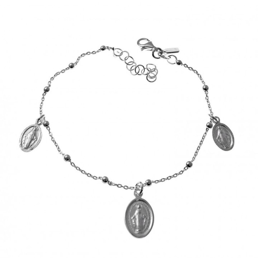 Joyas Plata 929 JOYERIADL Pulseras Varias | Pulsera Medallas Virgen Milagrosa