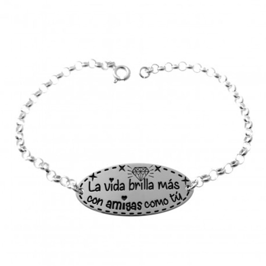 Joyas Plata 931 JOYERIADL Personalizado | Pulsera Personalizada Amigas