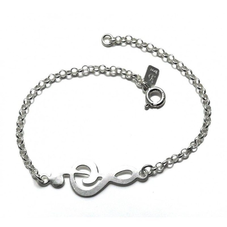 Joyas Plata 929 JOYERIADL Pulseras Varias | Pulsera Plata De Ley Clave De Sol