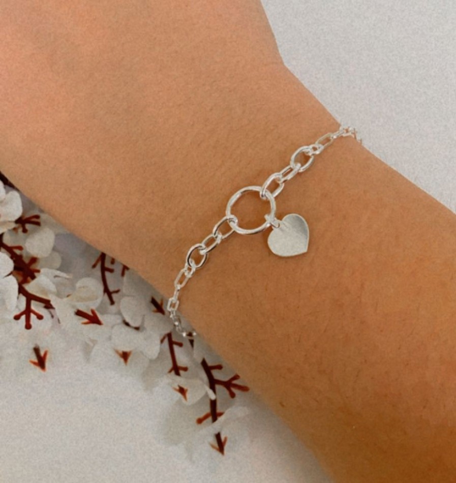 Joyas Plata 929 JOYERIADL Pulseras Varias | Pulsera Eslabon Corazon