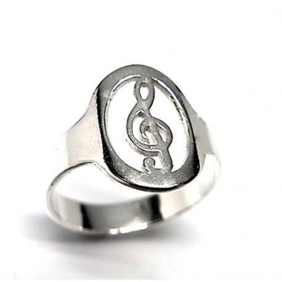 Joyas Plata 925 JOYERIADL Anillos Plata | Sortija Clave De Sol