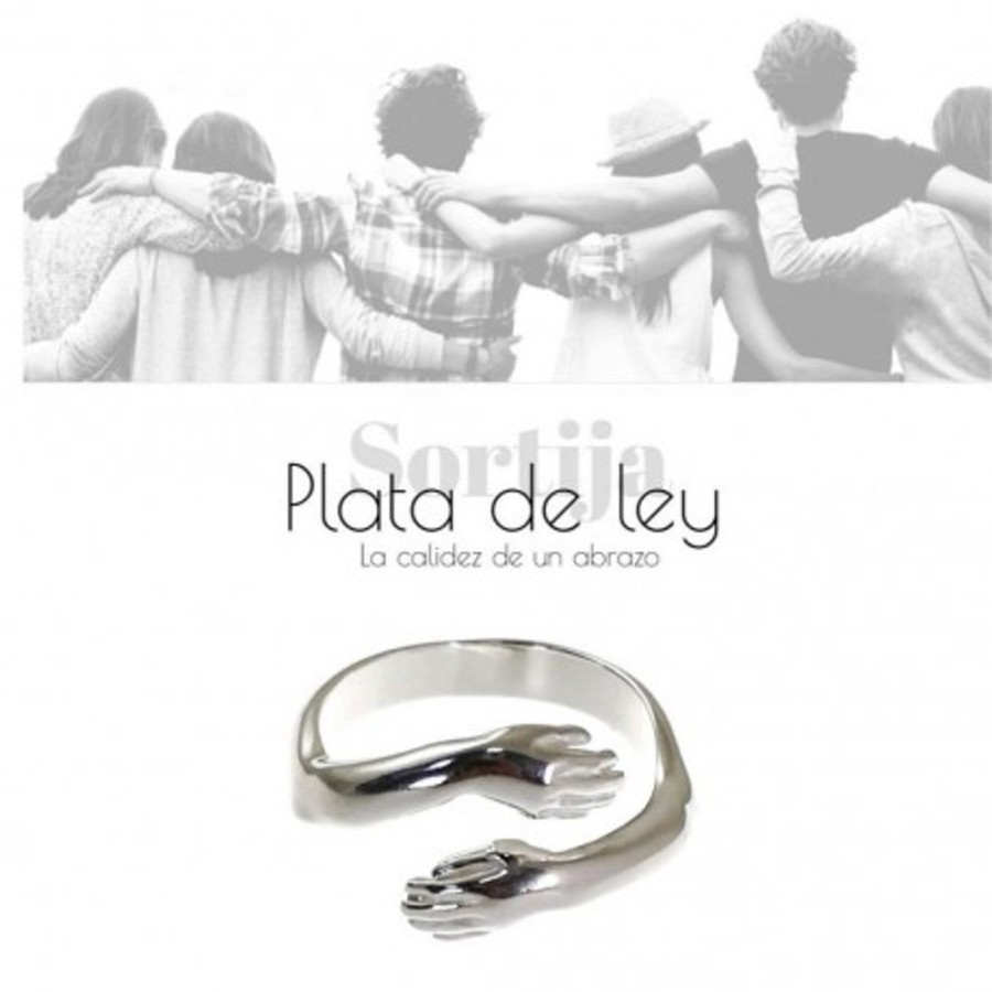 Joyas Plata 925 JOYERIADL Anillos Plata | Anillo Abrazo