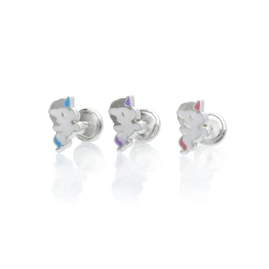 Joyas Plata 951 JOYERIADL Cortos | Pendientes Unicornio