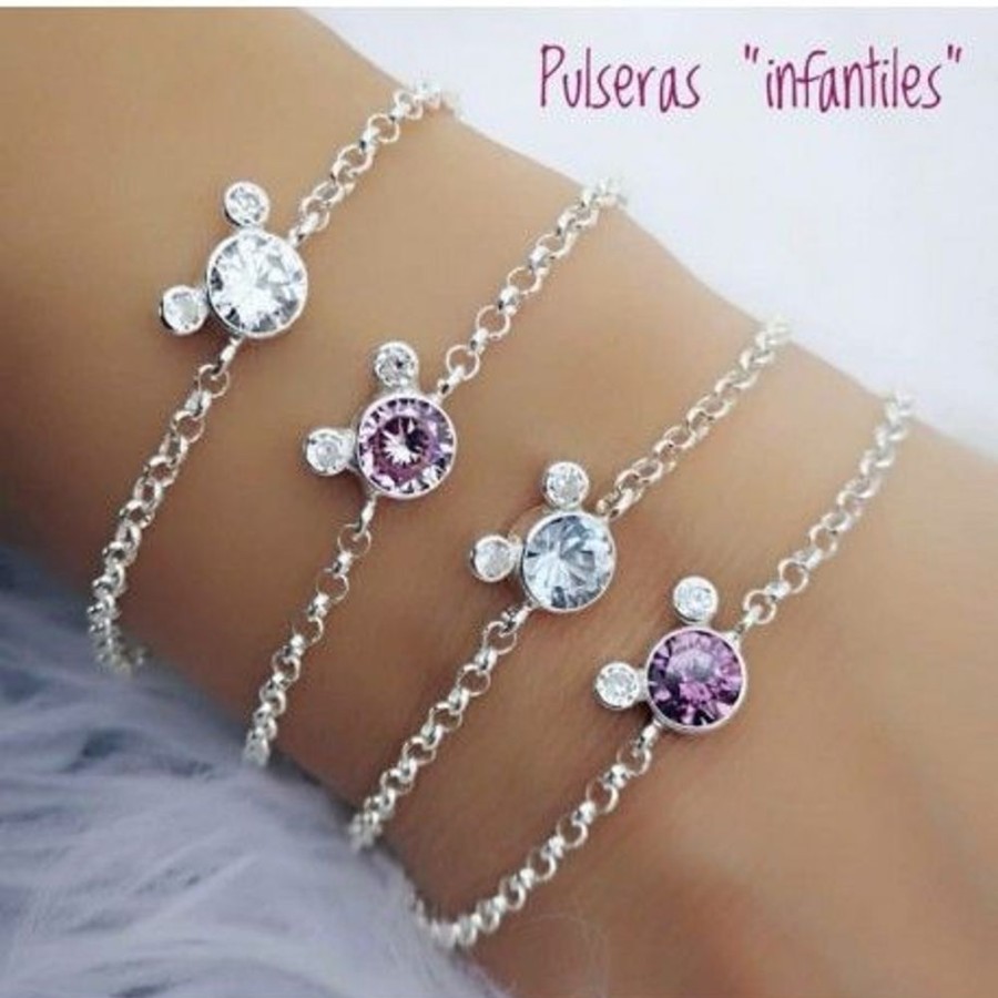 Joyas Plata 929 JOYERIADL Pulseras Varias | Pulsera «Mickey»