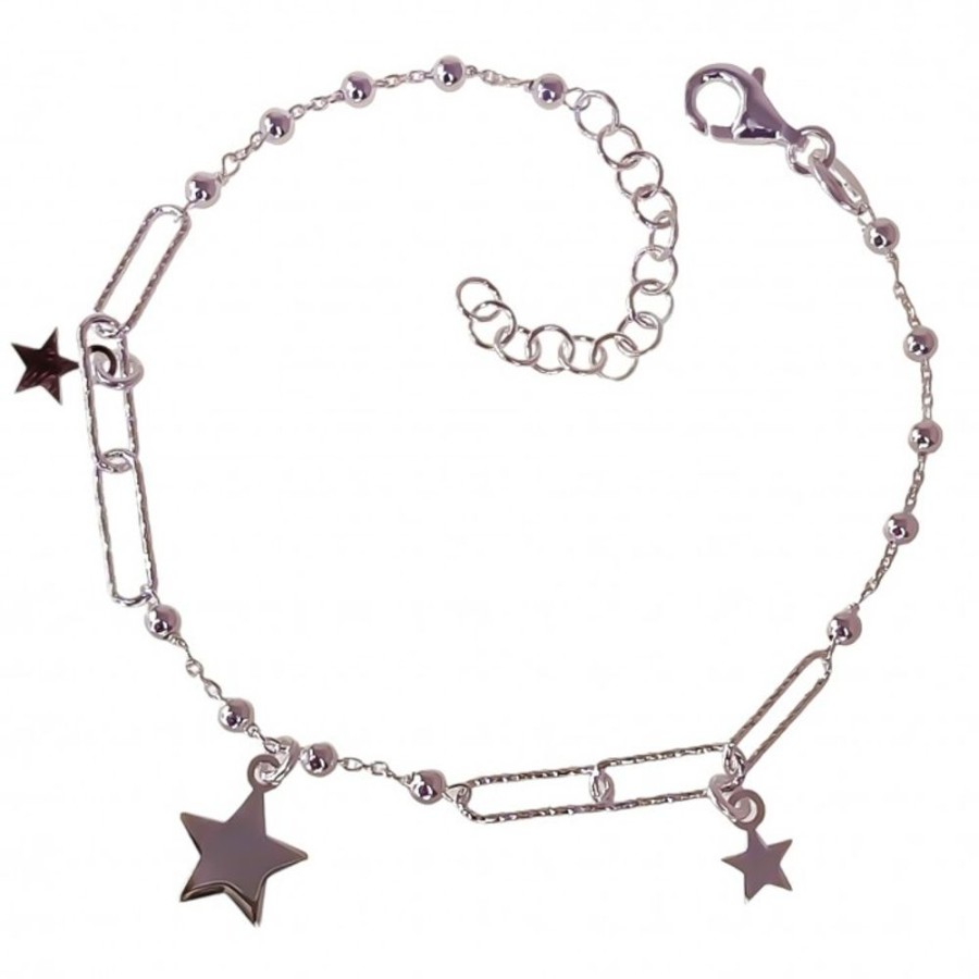 Joyas Plata 927 JOYERIADL Circonitas / Piedras / Perlas | Pulsera Estrellas Combo