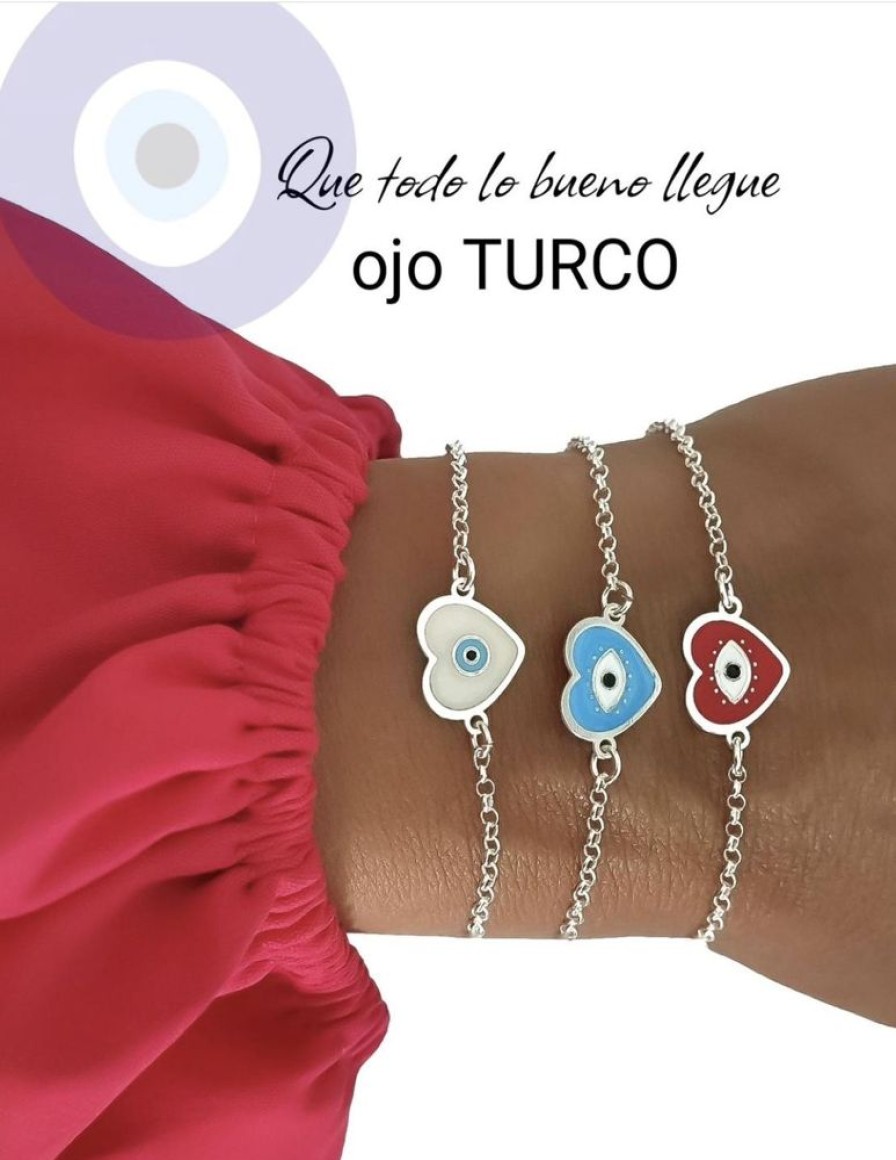 Joyas Plata 929 JOYERIADL Pulseras Varias | Pulsera Eye Heart