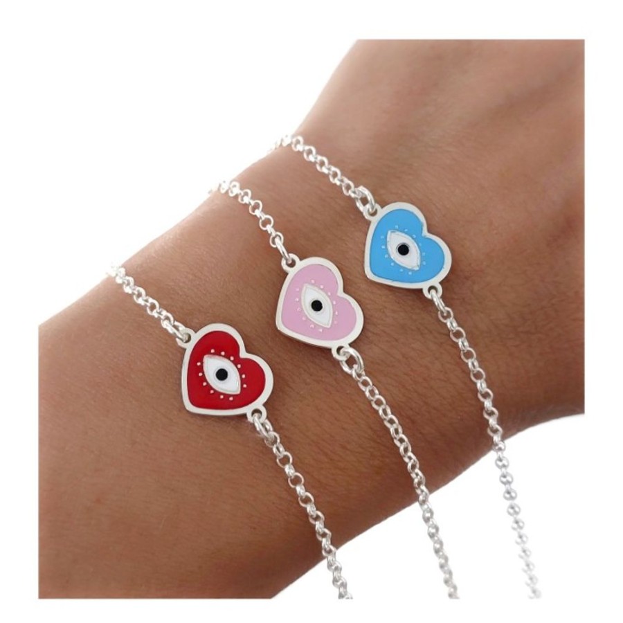 Joyas Plata 929 JOYERIADL Pulseras Varias | Pulsera Eye Heart