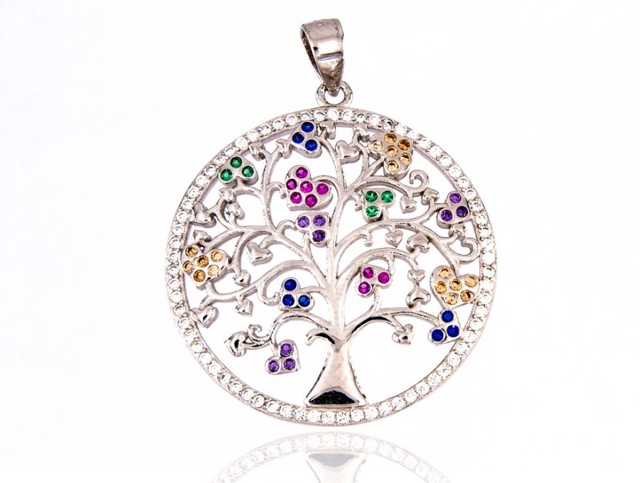 Joyas Plata 940 JOYERIADL Colgantes Varios Plata | Arbol De La Vida Circonitas