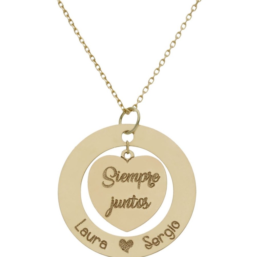 Joyas Oro 29Kl JOYERIADL Letras Y Nombres | Colgante Corazon Nombres