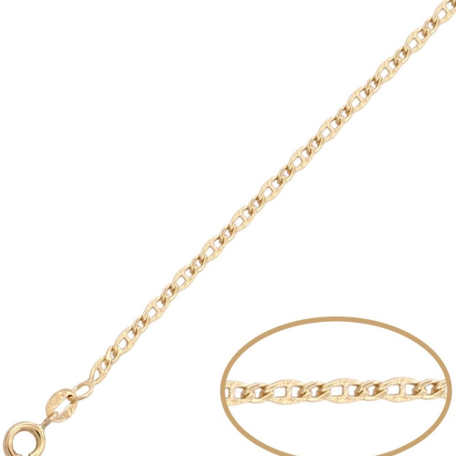 Joyas Oro 21Kl JOYERIADL Cadenas 60Cm | Cadena Oro 18 Kl Ancla 60Cm