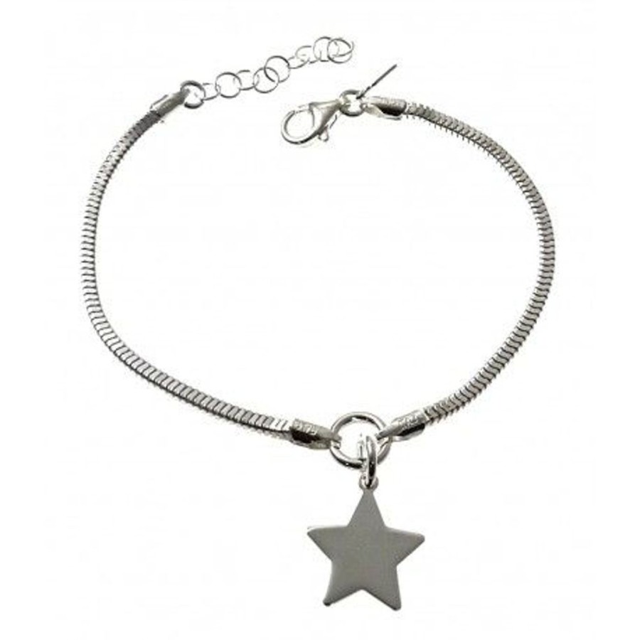 Joyas Plata 927 JOYERIADL Circonitas / Piedras / Perlas | Pulsera Cola De Topo Estrella