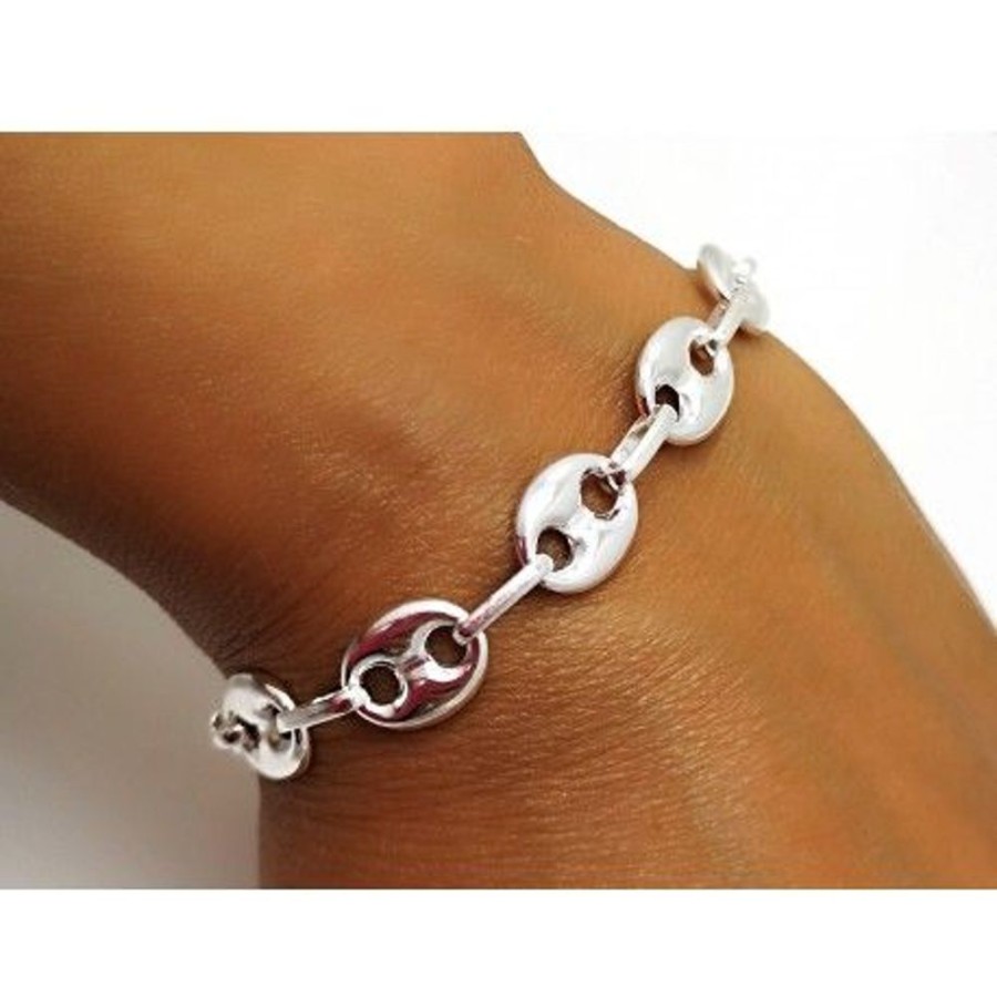 Joyas Plata 929 JOYERIADL Pulseras Varias | Pulsera Plata De Ley Calabrote Pequeno Lisa