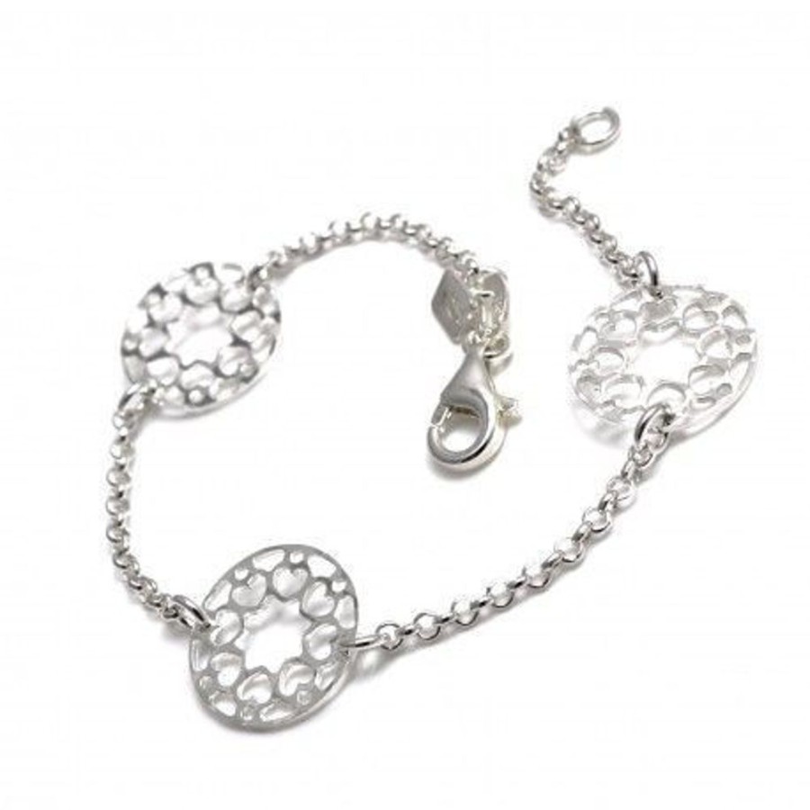 Joyas Plata 929 JOYERIADL Pulseras Varias | Pulsera Corazones Circulos