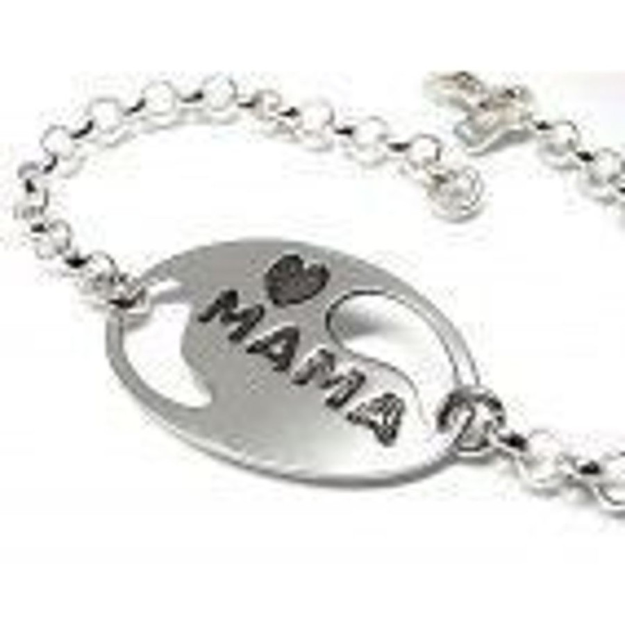 Joyas Plata 931 JOYERIADL Personalizado | Pulsera Plata » Corazon Mama»