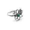 Joyas Plata 925 JOYERIADL Anillos Plata | Anillo Flor Loto Turquesa